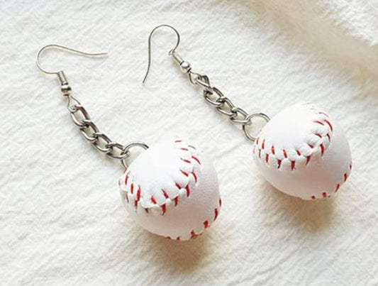 Baseball Resin Earrings