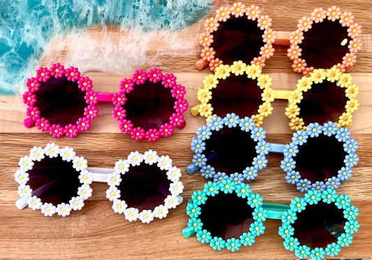 Toddler/Kid Circle Floral Sunglasses.