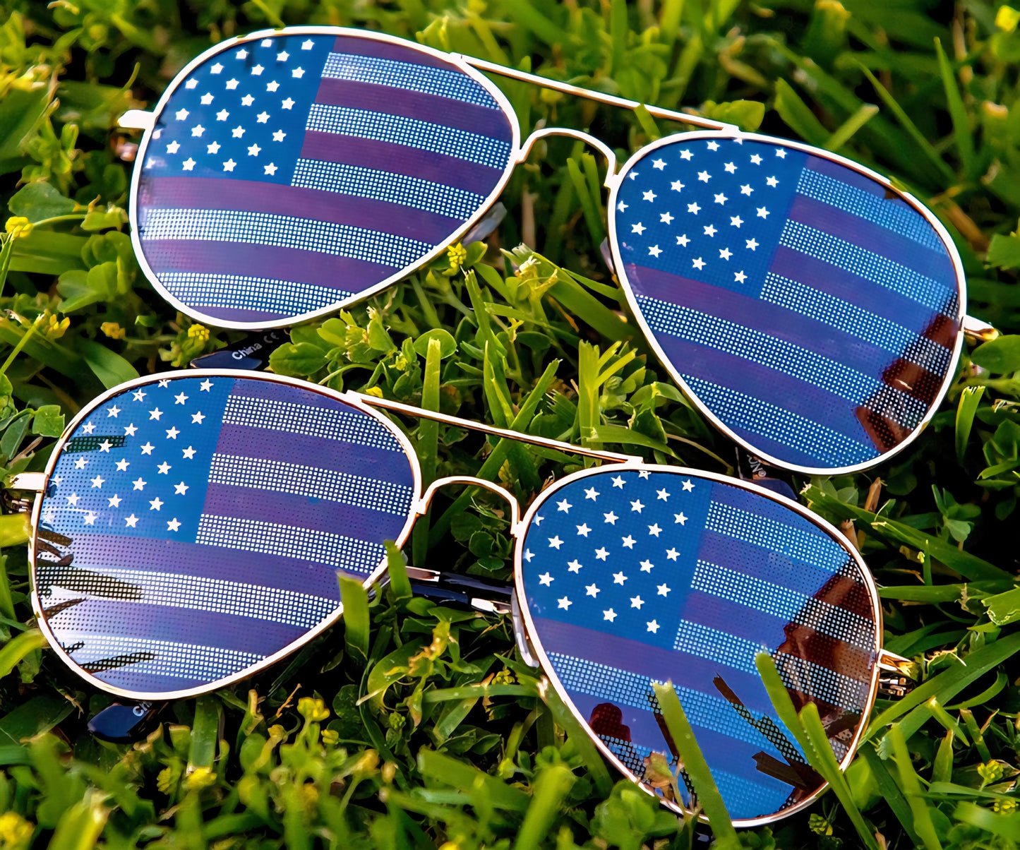 Adult USA Fourth of July Sunglasses