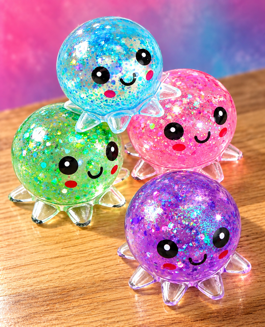 Mystery Octopus Glitter Maltose Squishy