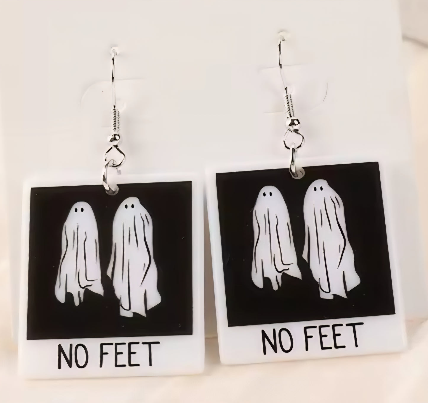 PREORDER Halloween No Feet Ghost Acrylic Earrings
