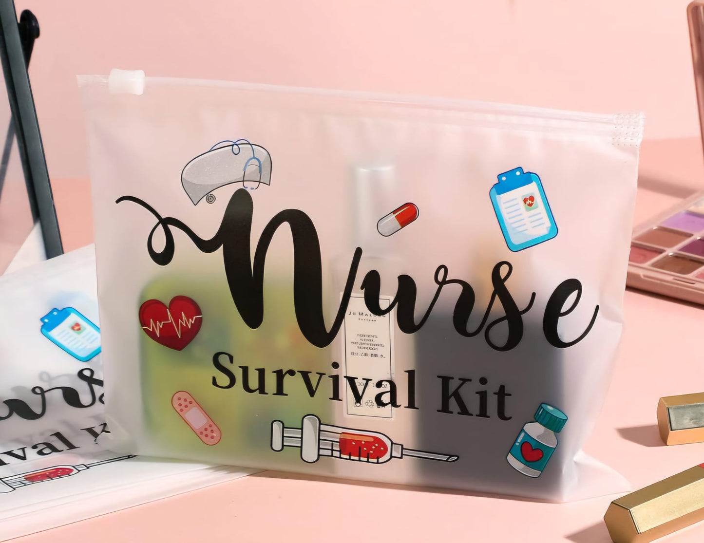 Nurse Survival Kit Reusable Cosmetic Bag