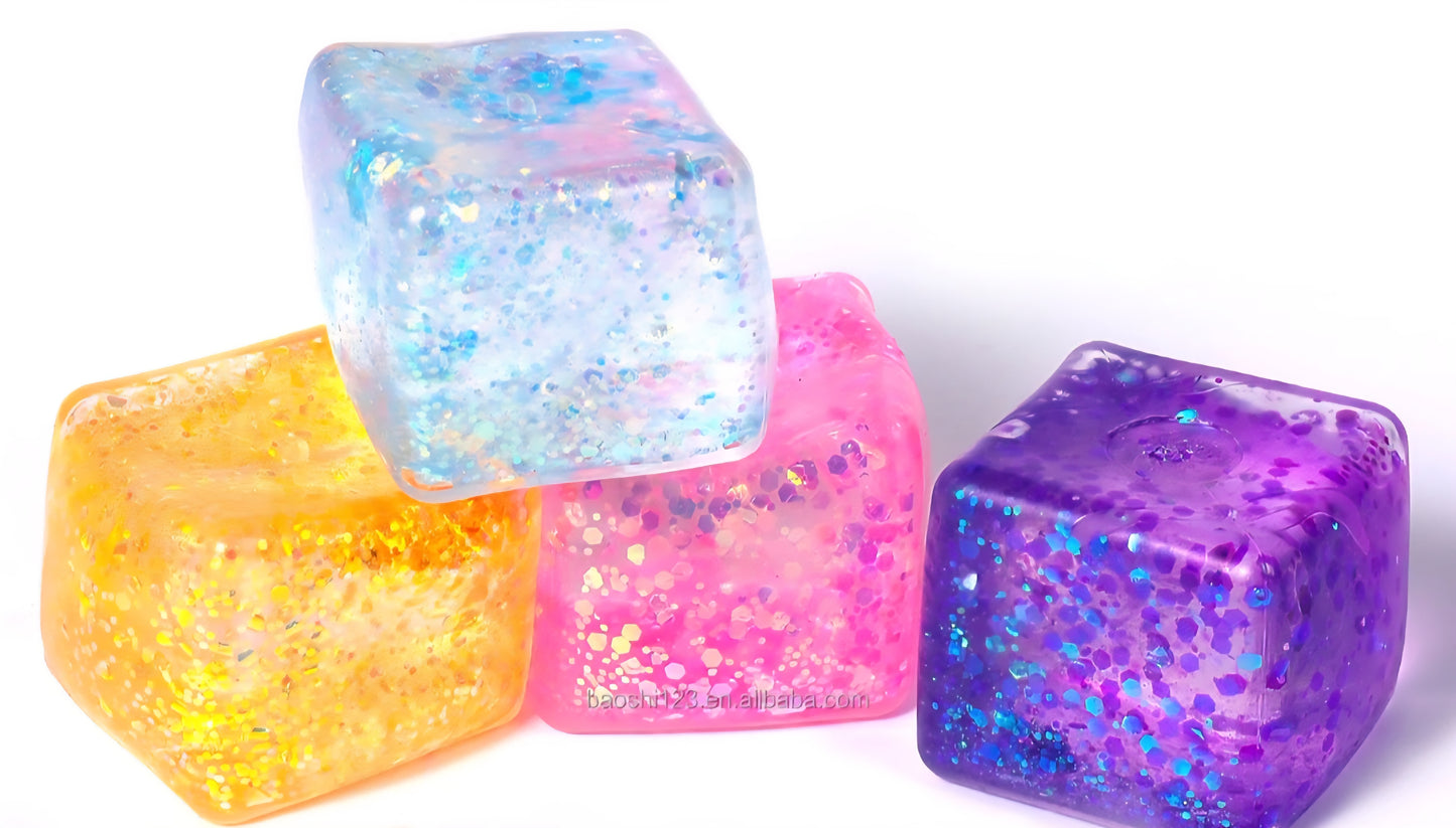 PREORDER Viral Mystery Glitter Maltose Cube Squishy
