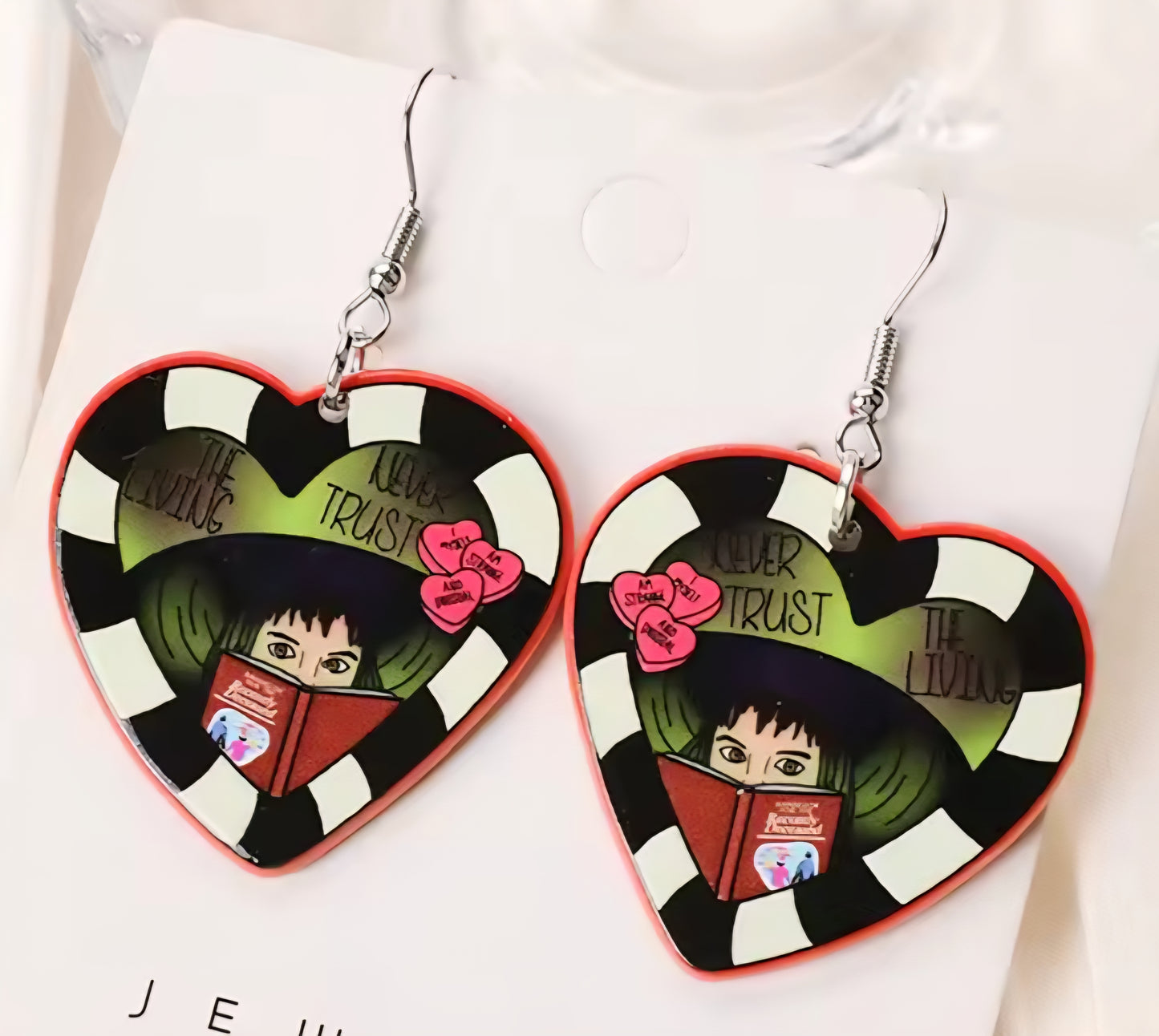 PREORDER Halloween Never Trust The Living Lydia Acrylic Dangle Earrings