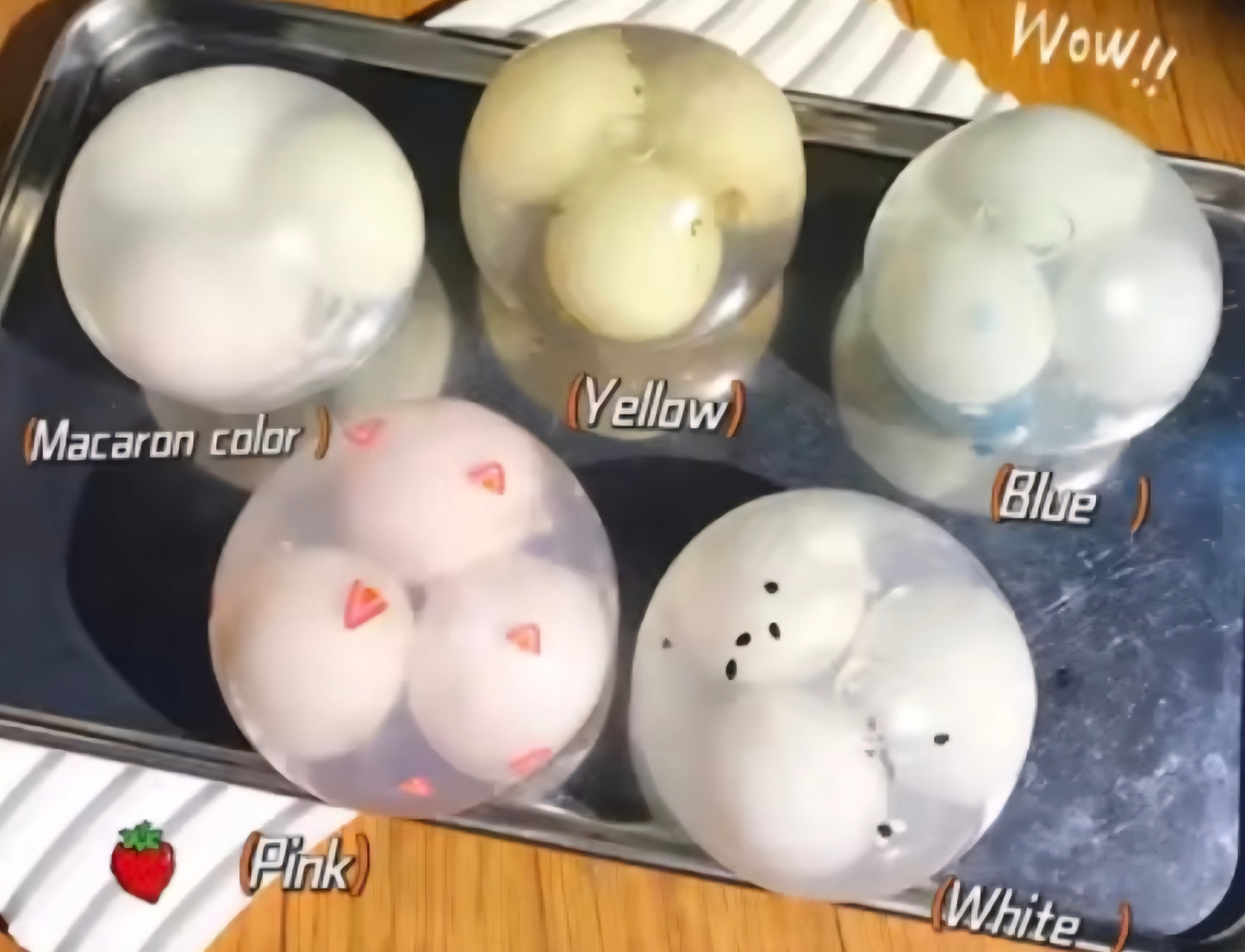 Viral Mystery Crackle Three Ball Wax Squishy