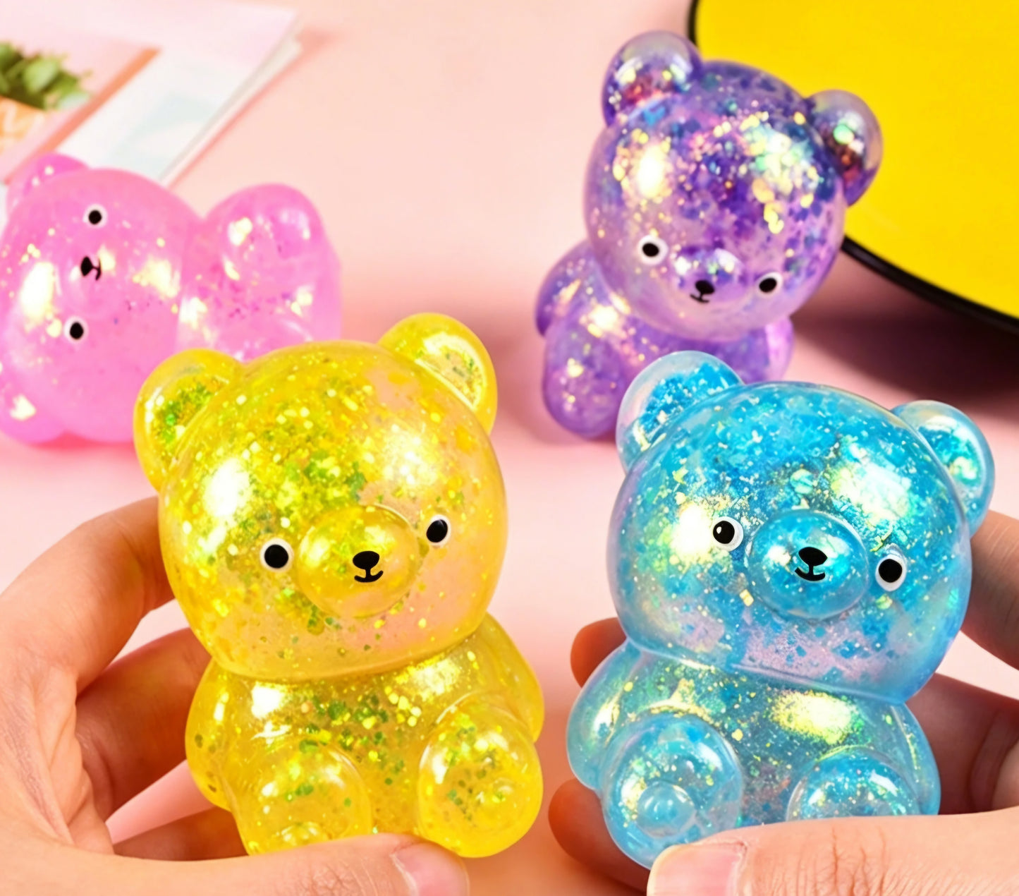 Mystery Bear Glitter Maltose Squishy