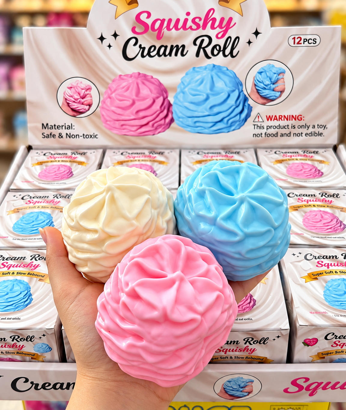 Mystery Sweet Cream Roll Vaseline Squishy