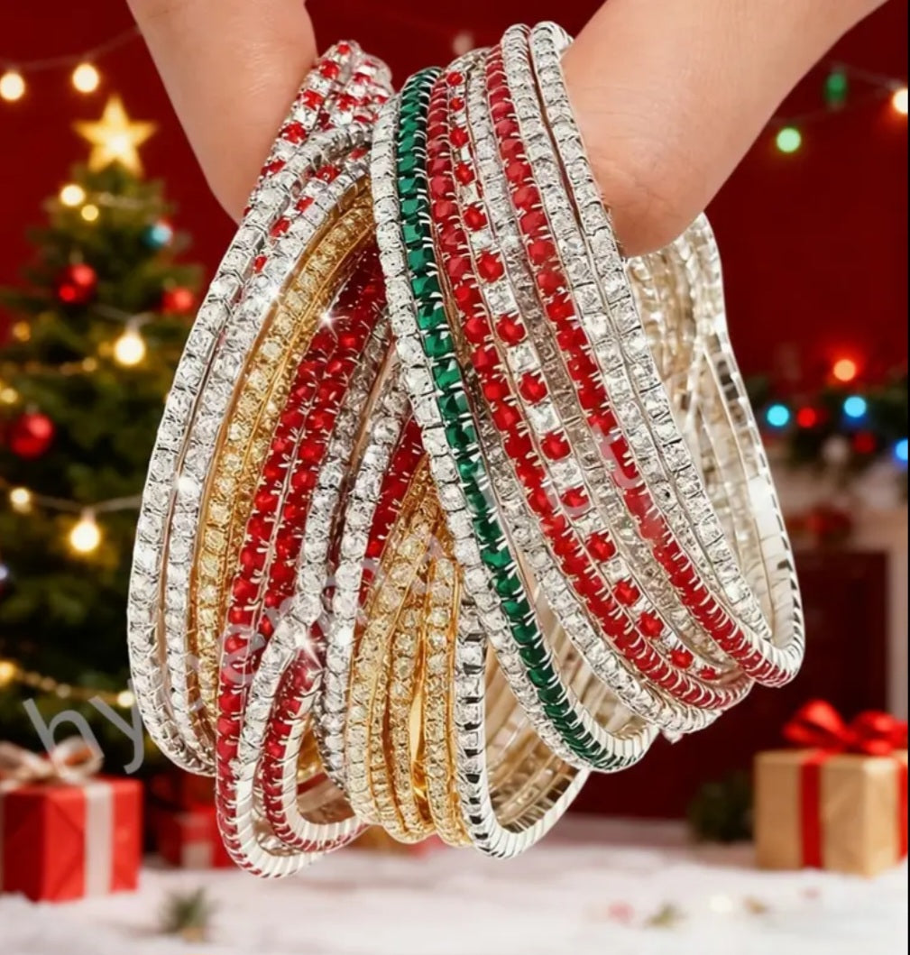 Random Christmas Rhinestone Bracelet/Anklet