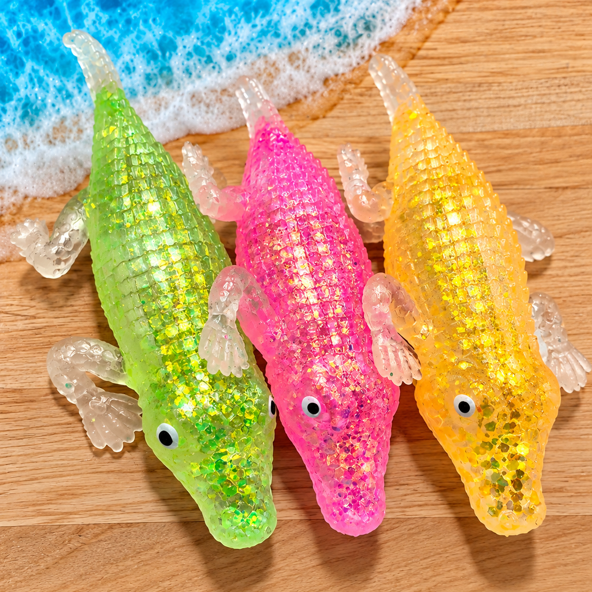 Mystery Crocodile Glitter Maltose Squishy