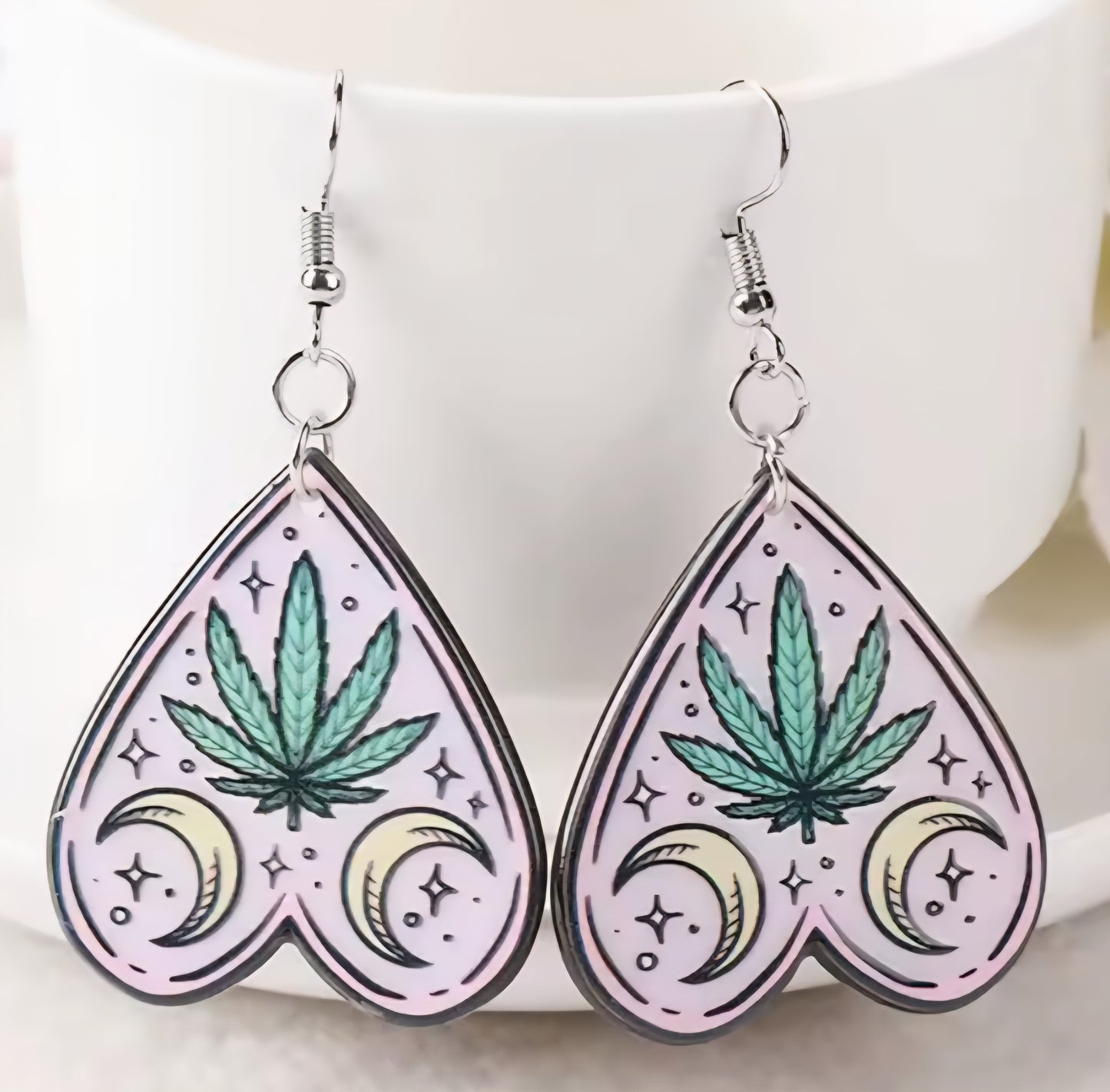 PREORDER Halloween 420 Ouija Board Acrylic Dangle Earrings