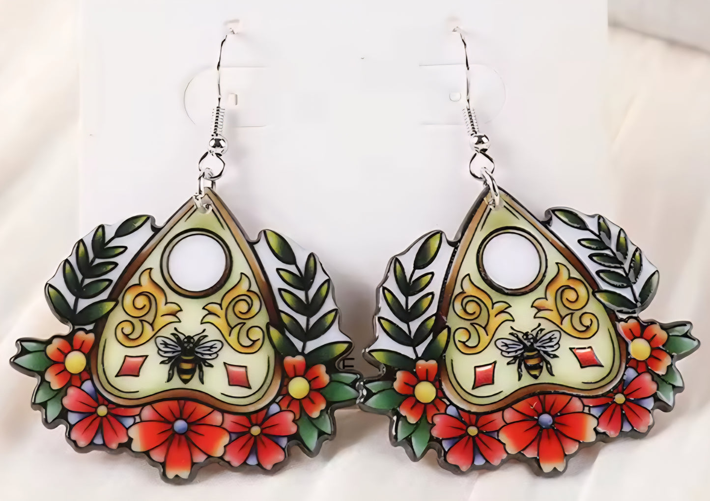 PREORDER Halloween Gypsy Bee Ouija Board Acrylic Dangle Earrings