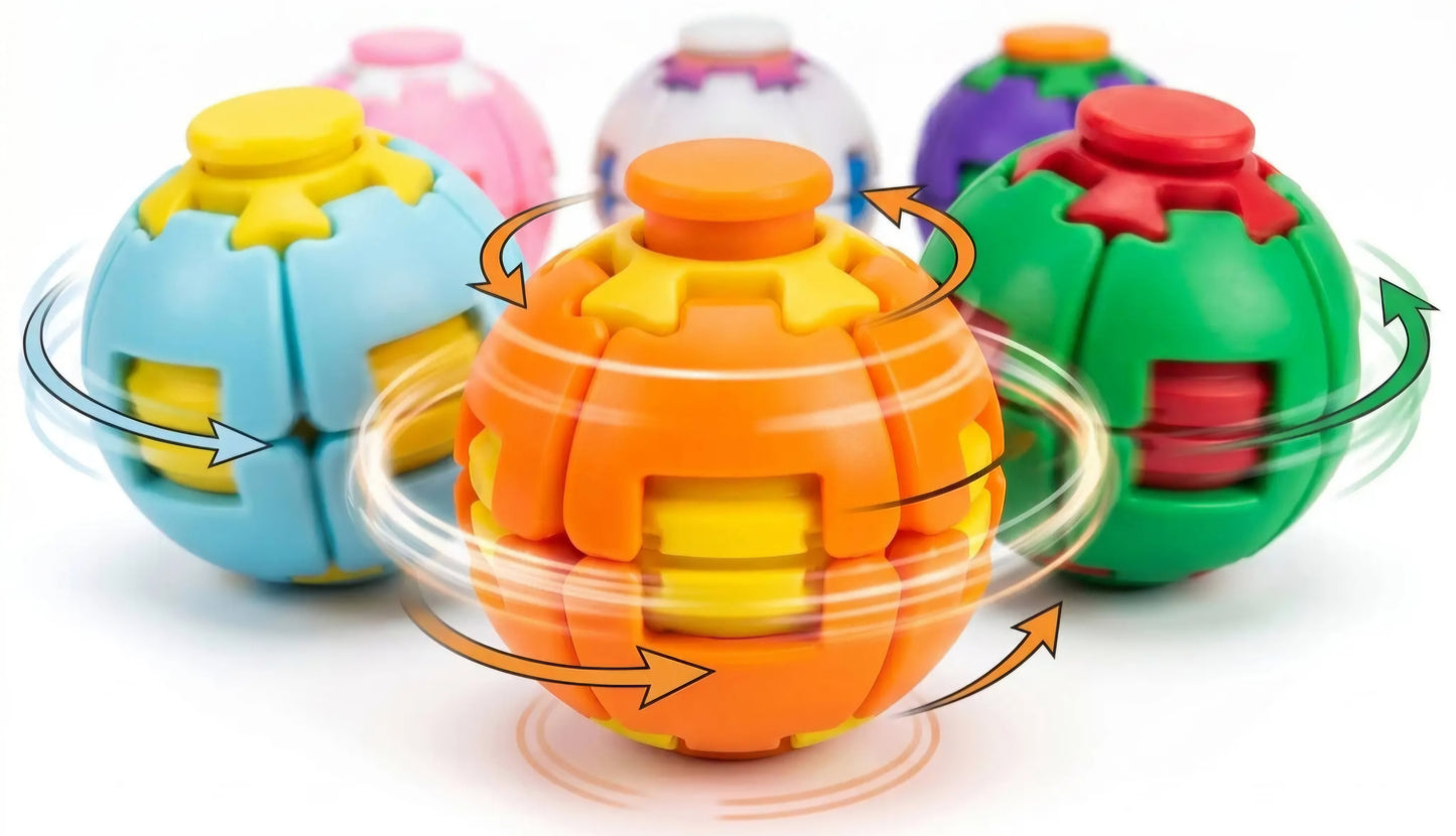 Push And Spin Fidget Ball Clicker