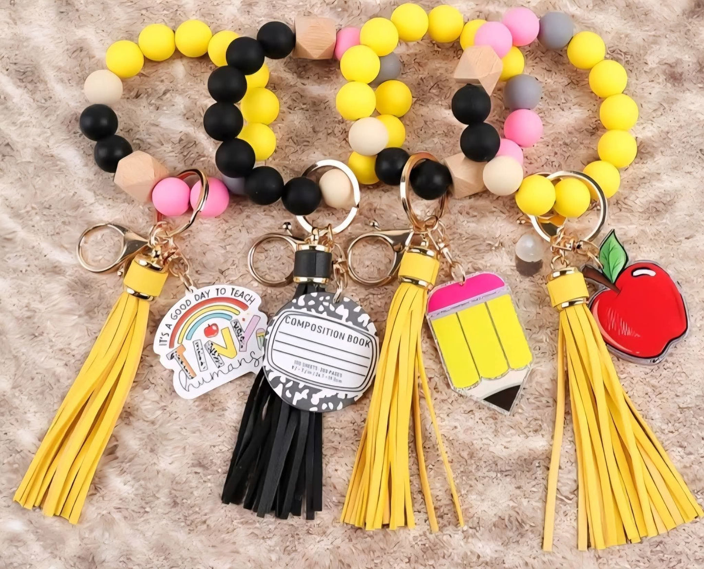 Random Teacher Version #2 Wristlet Keychain