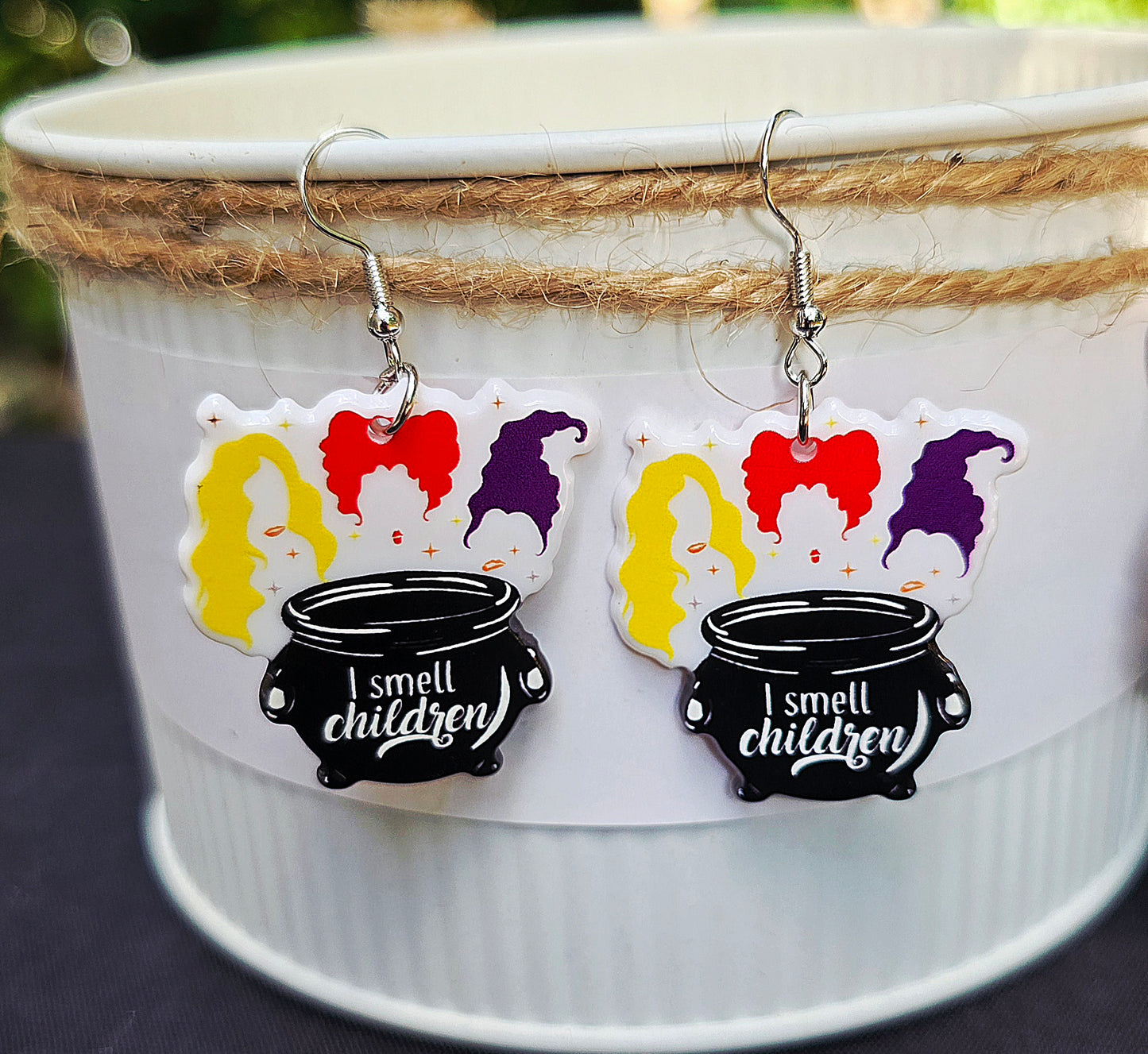 HALLOWEEN I Smell Children HP Acrylic Dangle Earrings