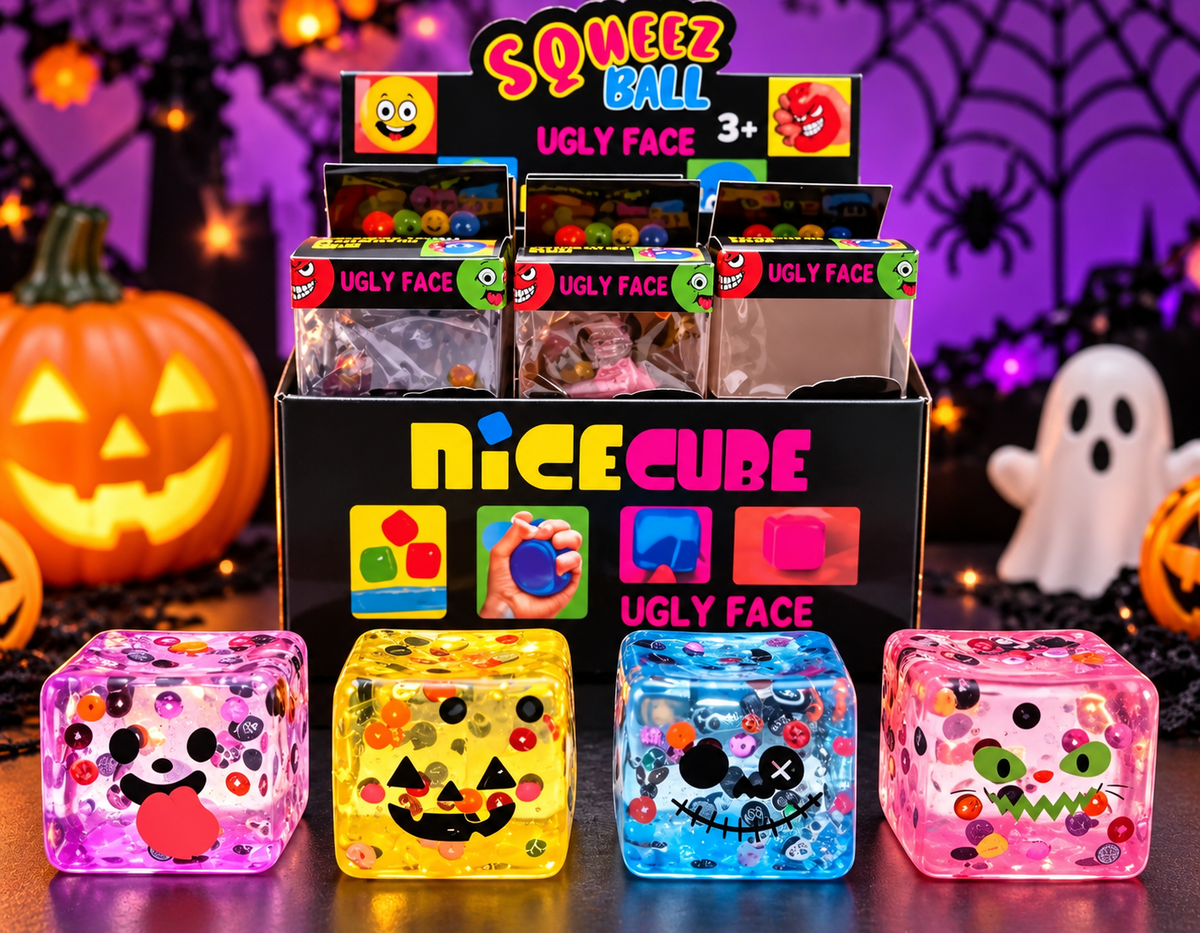 Mystery Halloween Funny Face Cube Maltose Squishy