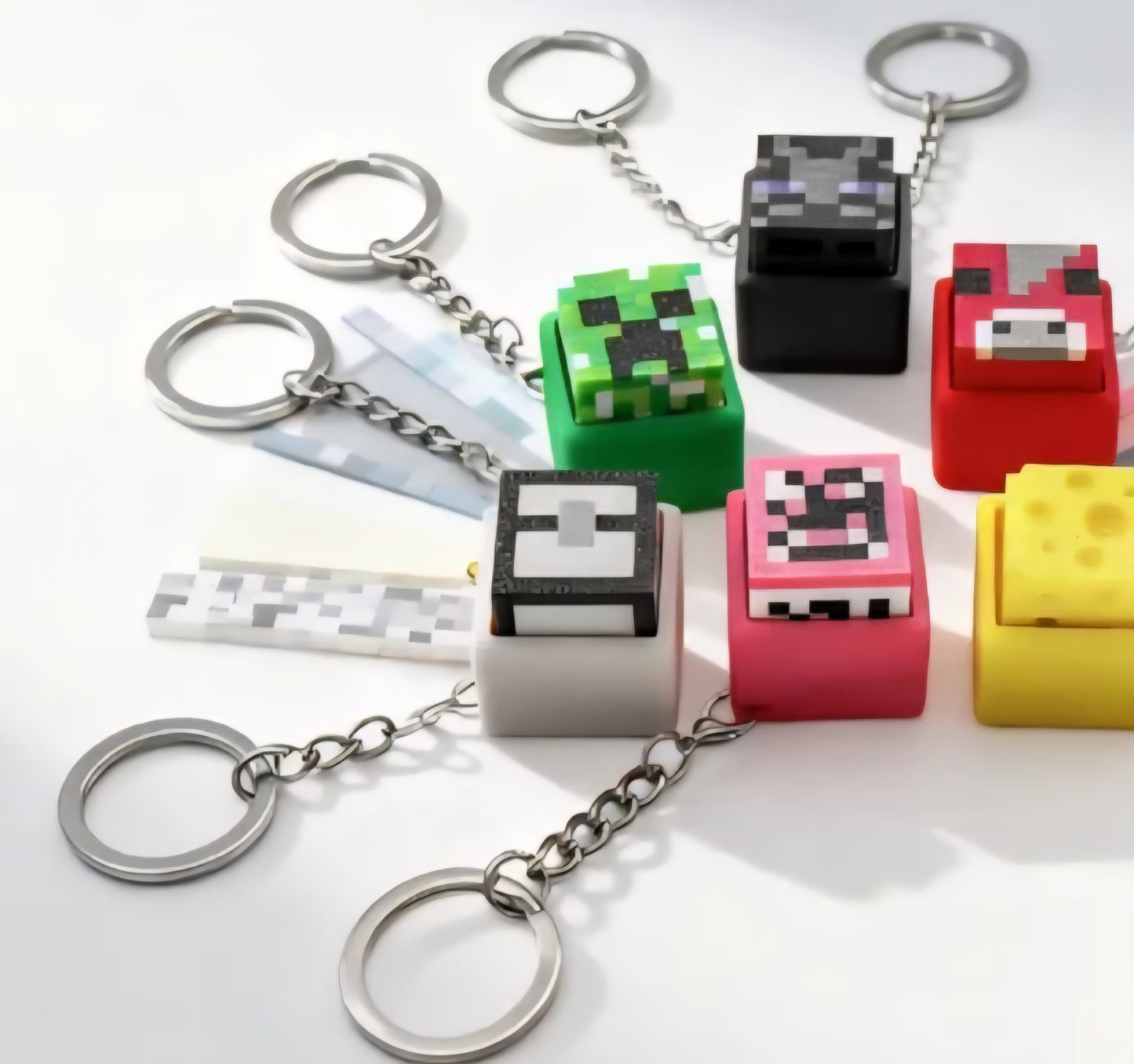 Viral Video Game Random MC Clicker Keychain