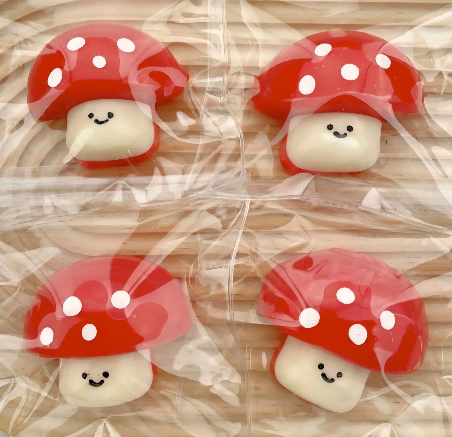 Viral Red Polka Dot Mushroom Taba Squishy