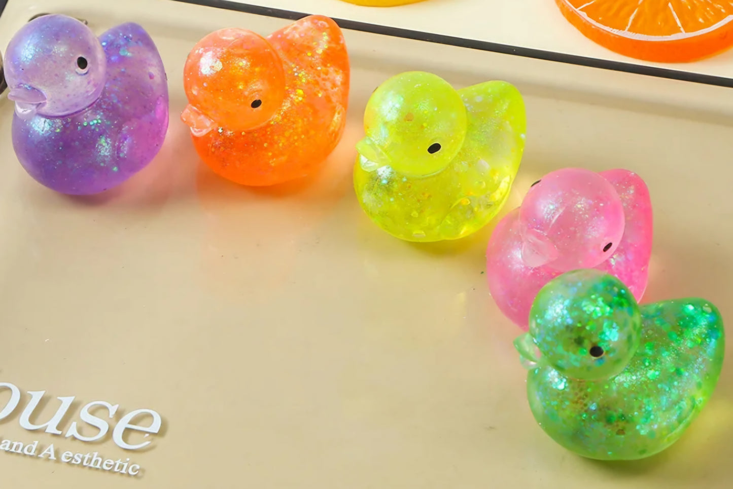 Mystery Rubber Ducky Glitter Maltose Squishy