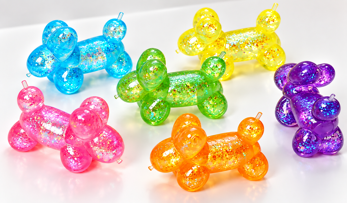 Mystery Dog Balloon Ribbon Maltose Squishy