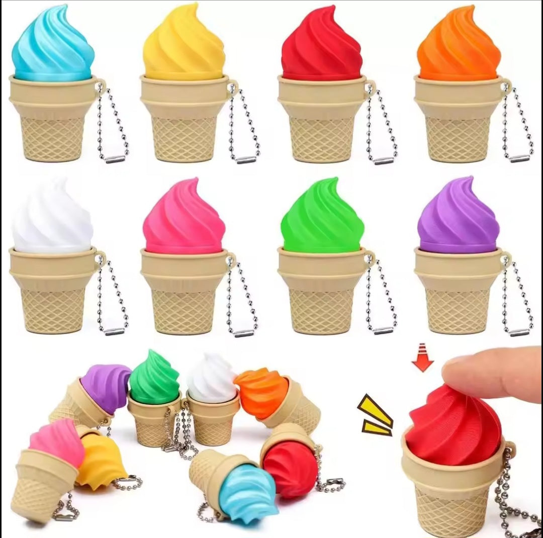 Mystery Icecream Fidget Clicker keychain