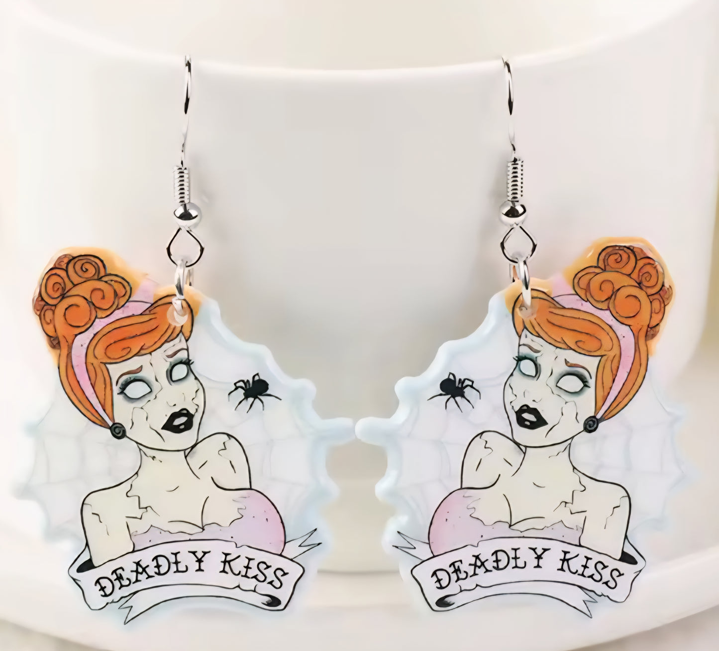 PREORDER Deadly Kiss Princess Acrylic Dangle Earrings