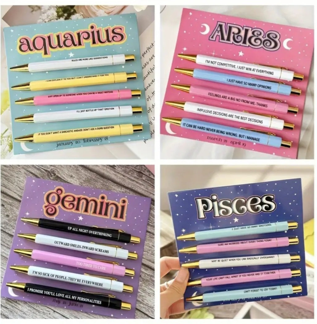 PREORDER Consellation 5 Pack Ball Point Pen Set