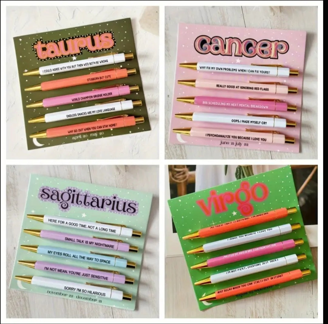 PREORDER Consellation 5 Pack Ball Point Pen Set
