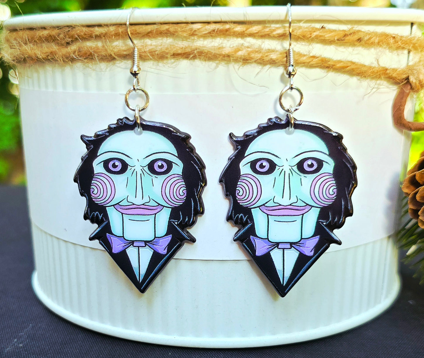 HALLOWEEN JigSaw Acrylic Dangle Earrings