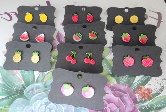 Fruit Resin Earrings