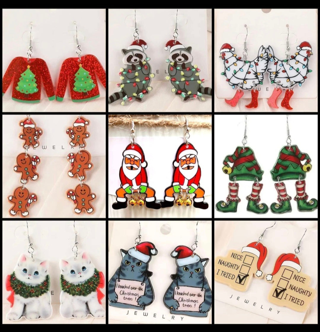 PREORDER HOLIDAY EARRINGS!