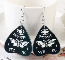 PREORDER Halloween Goodbye Moth Acrylic Earrings