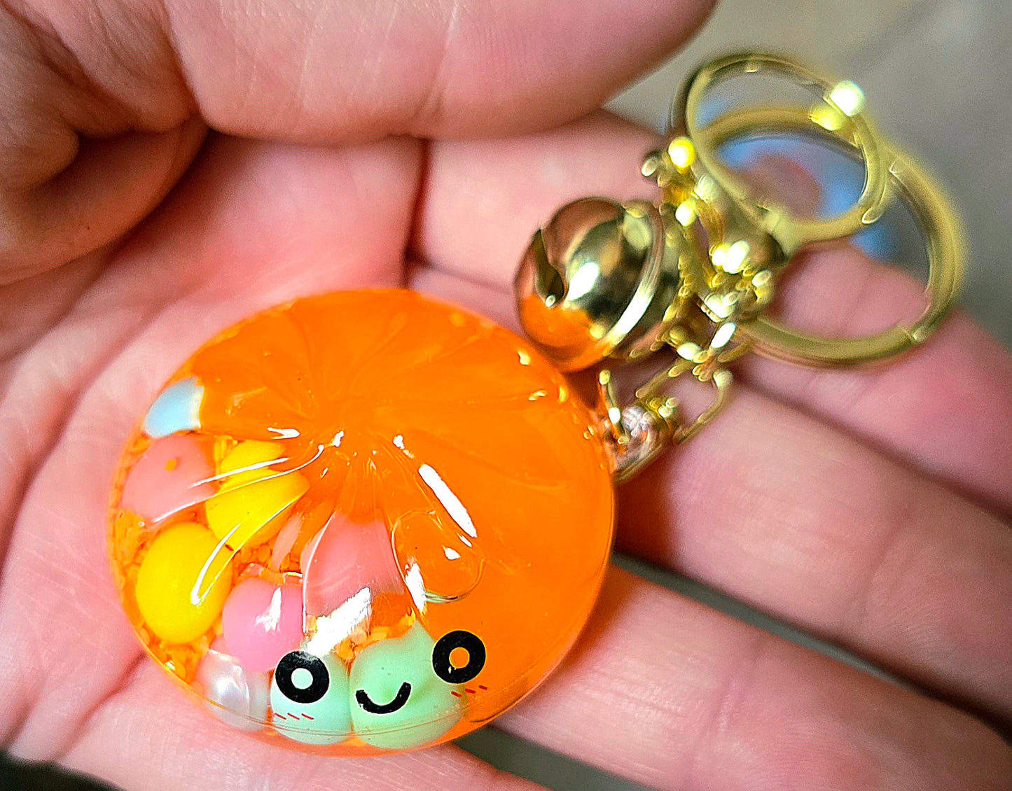 Mystery Dumpling Quicksand Shaker Keychain