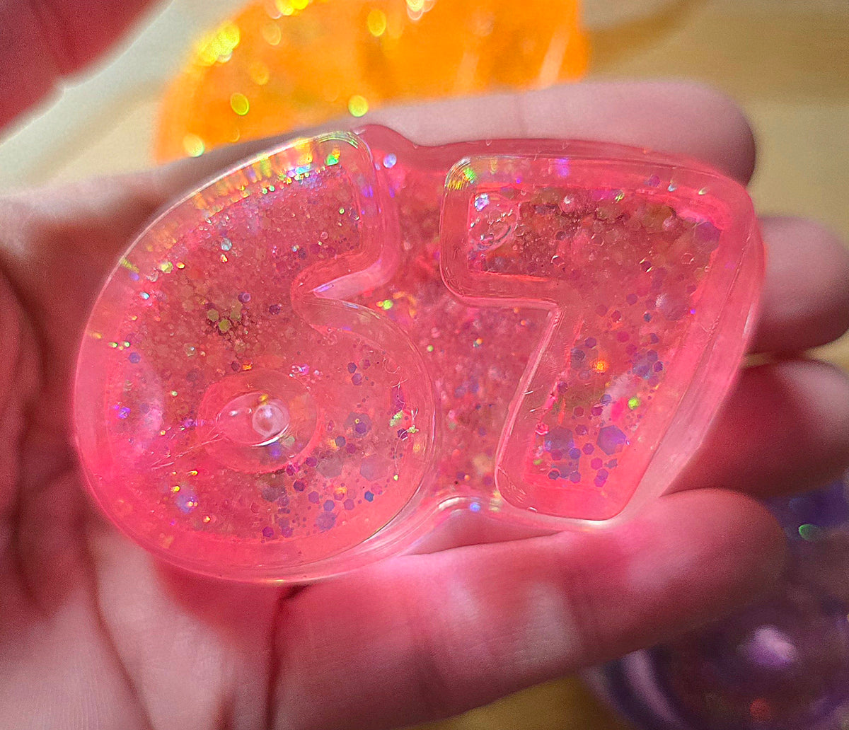 Mystery 67 Glitter Maltose Squishy