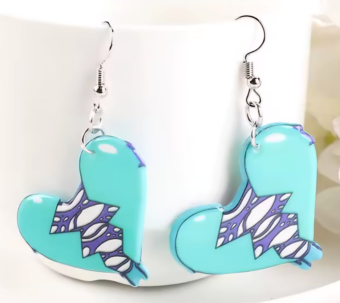 PREORDER Halloween Rip Apart My Heart Acrylic Dangle Earrings