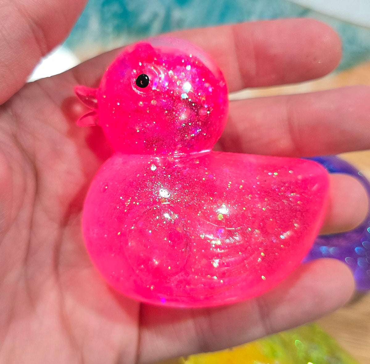 Mystery Rubber Ducky Glitter Maltose Squishy