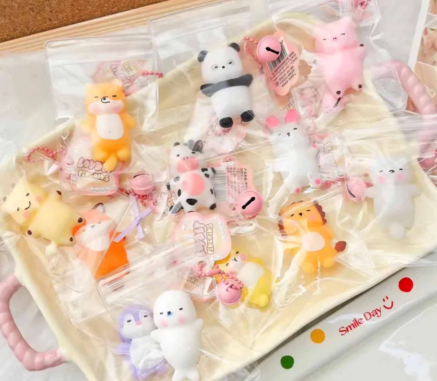 Mystery Animals Mini Taba Squishy Keychain
