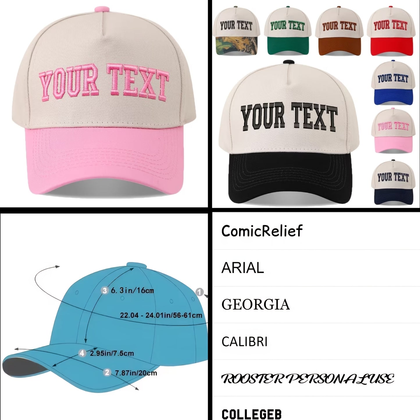 Preorder Personalized Embroidered Hat