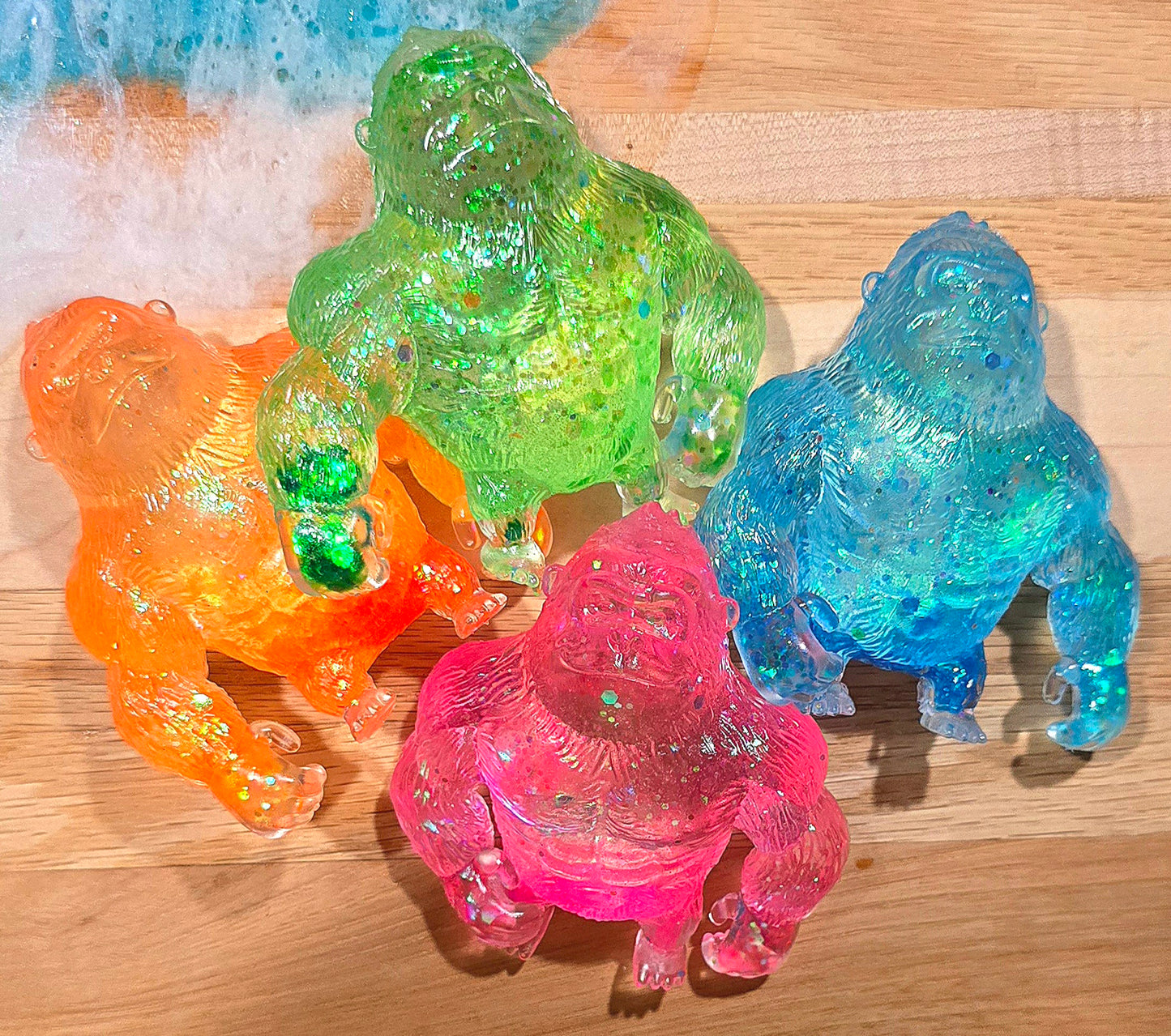 Mystery Gorilla Glitter Maltose Squishy