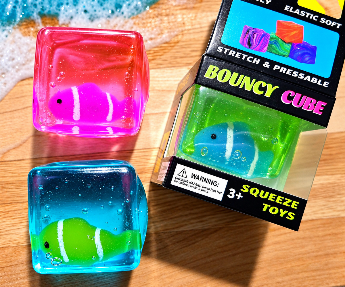 Mystery Fish Cube Maltose Squishy