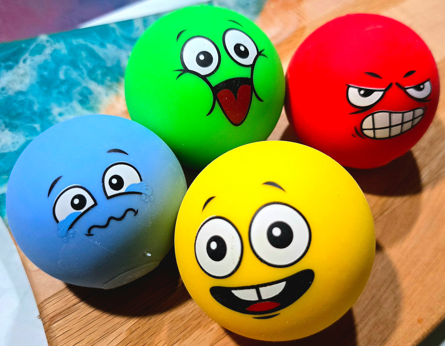 Mystery Funny Face Ball Flour Squishy