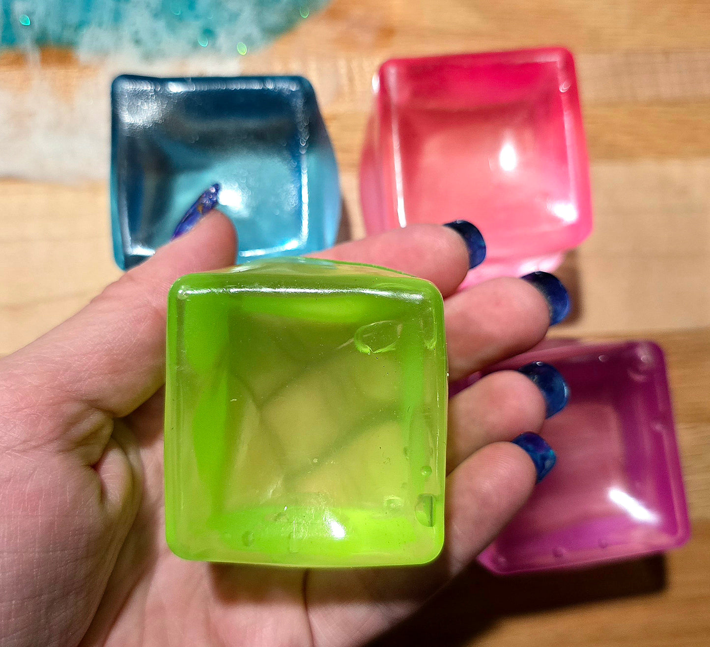 Colorful Cube Maltose Squishy