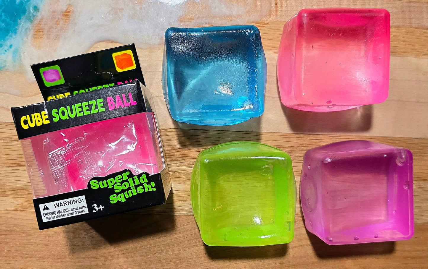 Colorful Cube Maltose Squishy