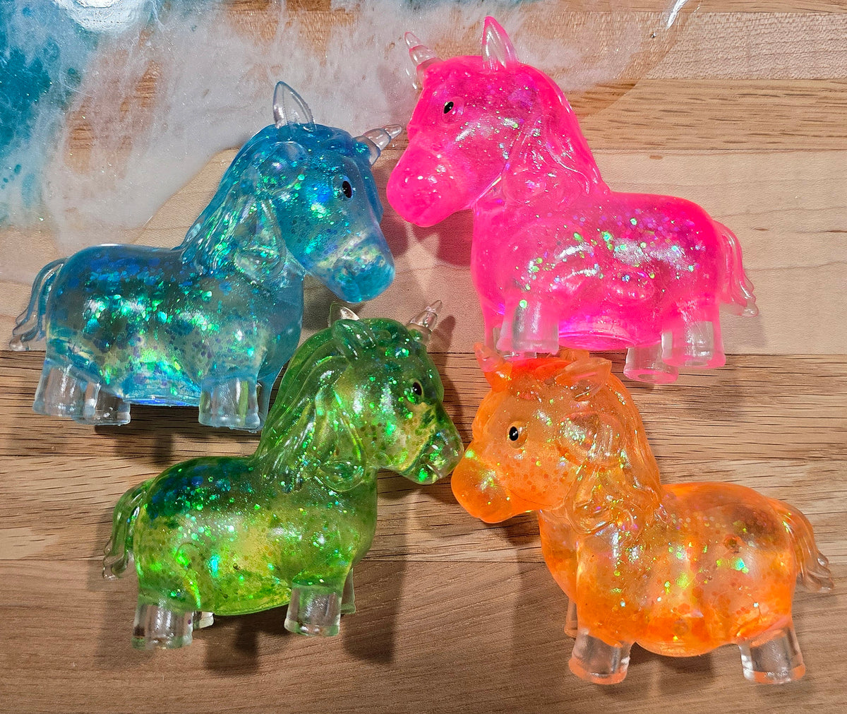 Mystery Unicorn Glitter Maltose Squishy