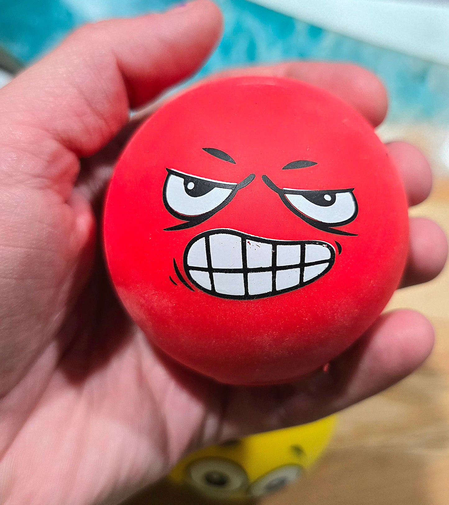 Mystery Funny Face Ball Flour Squishy
