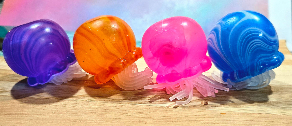 Mystery Swirl Lighted Jellyfish Maltose Squishy