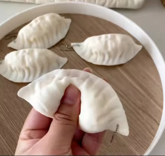 Dumpling Keychain PVA Squishy