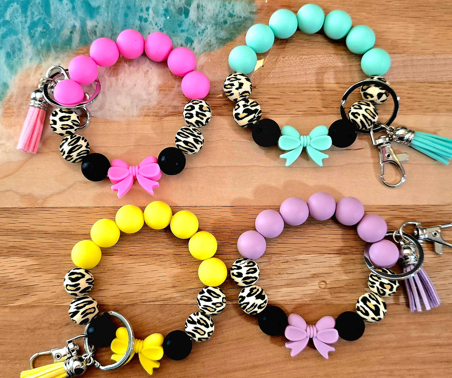 Random Bow Wristlet Keychain