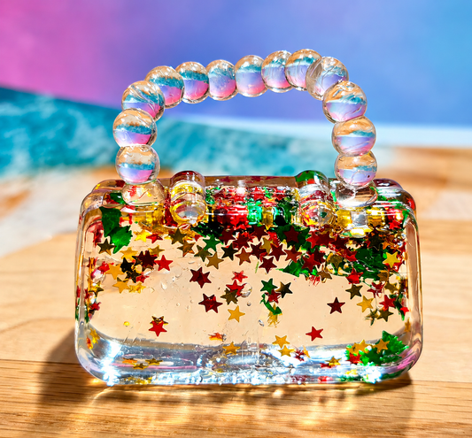 Christmas Tree Glitter Handbag Maltose Squishy