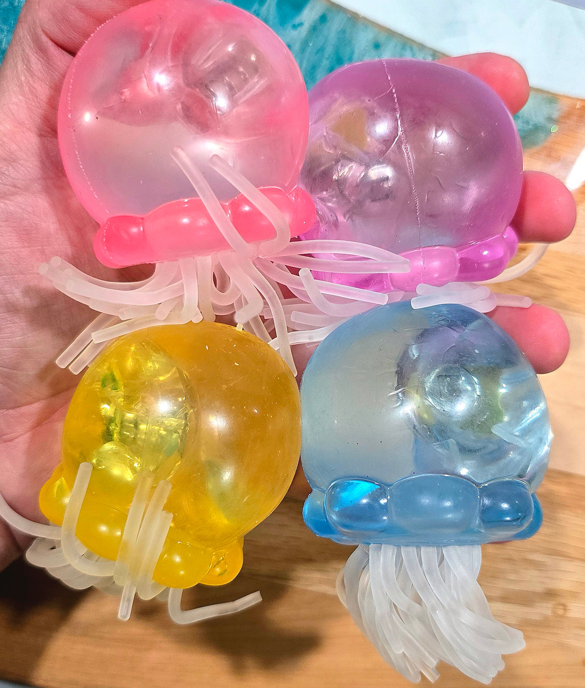 Mystery Transparent Lighted Jellyfish Maltose Squishy