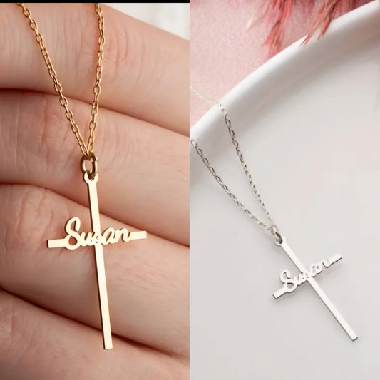 Preorder Personalized Cross Necklace